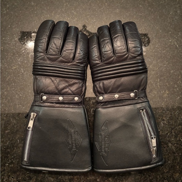 Harley-Davidson Other - Harley-Davidson Black Leather Riding Gloves